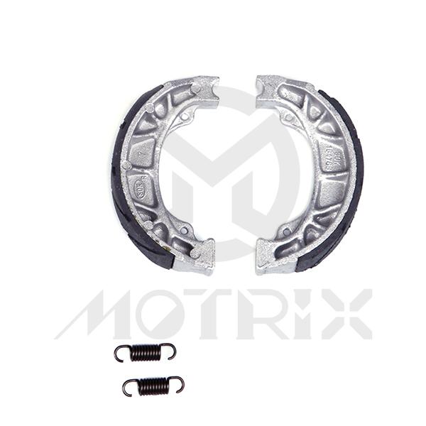 Brake shoes with spring, regular material. With water grooving. For HONDA ATC125 84-85, KYMCO DJ50 S 12-13