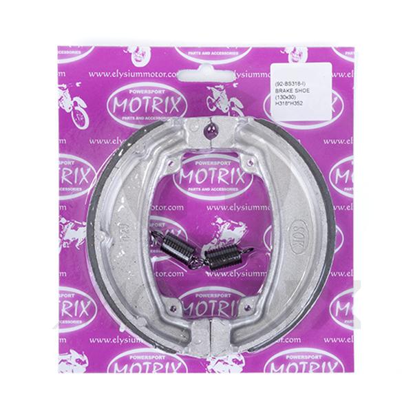 Brake shoes with spring, regular material. For HONDA XL600R