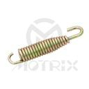 Exhaust spring, 57mm with turn and tip, color: gold