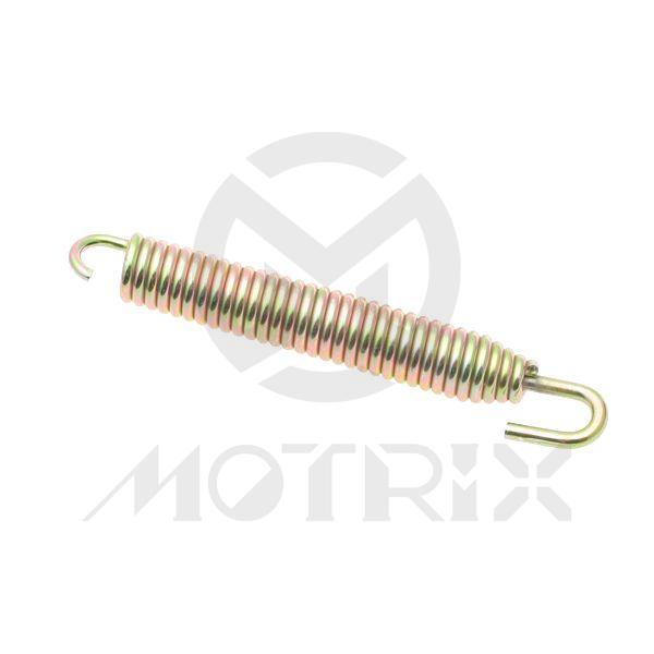 Exhaust spring, 83mm with turn and tip, color: gold