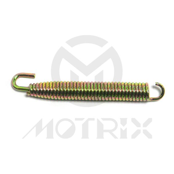 Exhaust spring, 90mm with turn and tip, color: gold