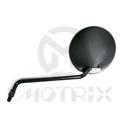 (LH=RH / 1PC)Mirror for universal 8mm R thread 4 1/4” round, black