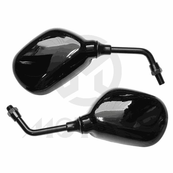 (Black/PR) Mirror for YAMAHA. MINI Mirror, 10mm Thread