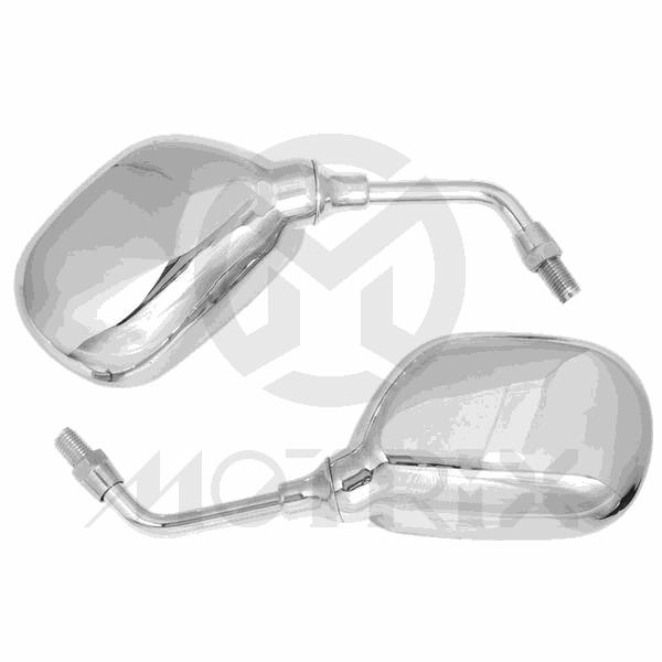 (Chrome/PR) Mirror for YAMAHA. MINI Mirror, 10mm Thread