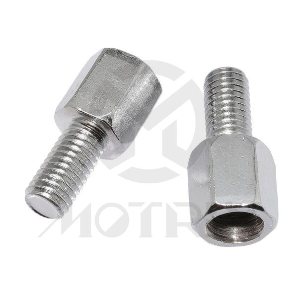 Mirror adaptor bolts. Inner: 10mm right thread / Outer: 8mm right thread