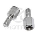 Mirror adaptor bolts. Inner: 10mm right thread / Outer: 8mm right thread
