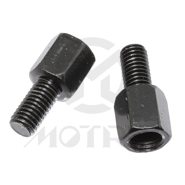 Mirror adaptor bolts. Inner: 10mm right thread / Outer: 8mm right thread