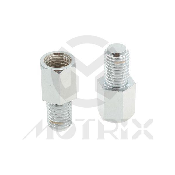 Mirror adaptor bolts. Inner: 10mm right thread / Outer: 10mm left thread