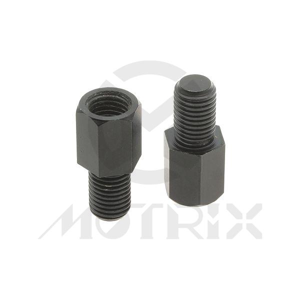 Mirror adaptor bolts. Inner: 10mm right thread / Outer: 10mm left thread