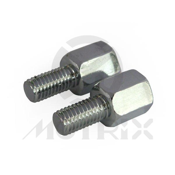 Mirror adaptor bolts. Inner: 10mm right thread / Outer: 10mm right thread