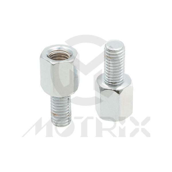 Mirror adaptor bolts. Inner: 8mm right thread / Outer: 8mm right thread
