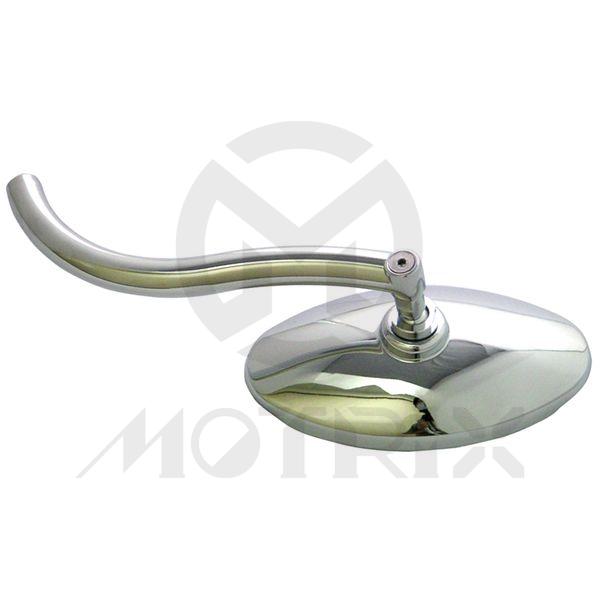 (Pair) Mirror for universal oval mirror 10mm thread, adjustable 120mm wide head