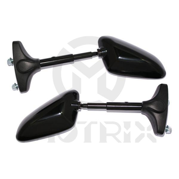 (Pair) Mirror for universal, fairing mirror. Alloy rod-extendable