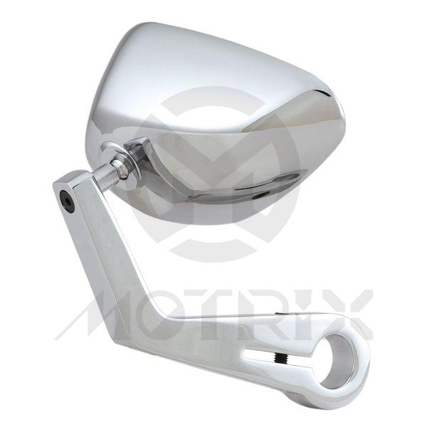 (Pair) Bar end mirror for universal, chrome