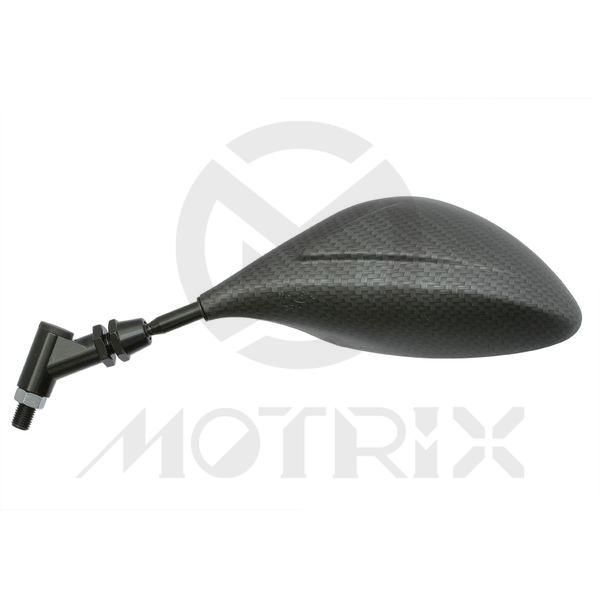 Mirror for universal, 10mm thread, carbon look