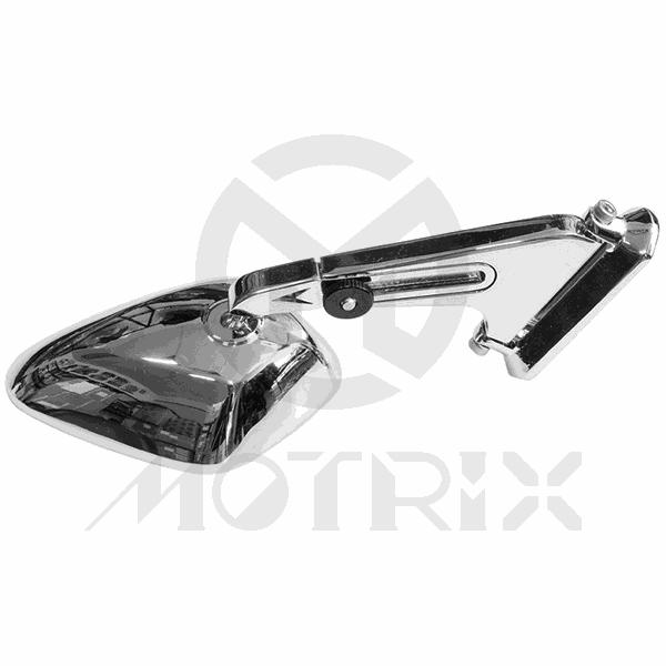(Pair) Extendable mirror for universal, chrome diamond style (Closed: 120mm /Extended: 165mm)