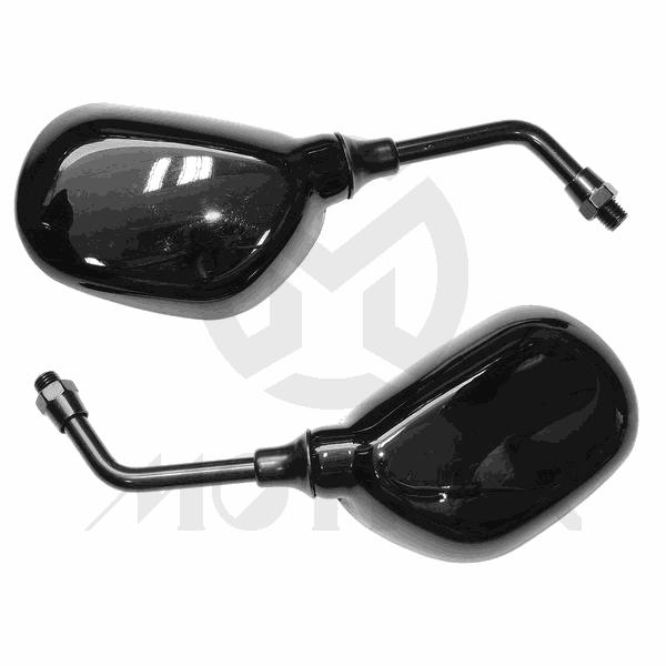 (Pair) Mirror for universal, mini black fashion style with 10mm thread