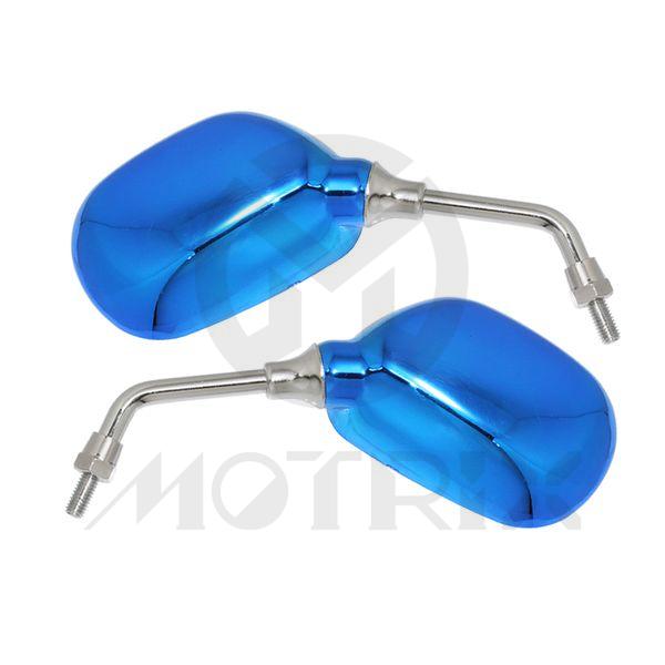 (Pair) Mirror for universal, mini blue fashion style with 8mm thread