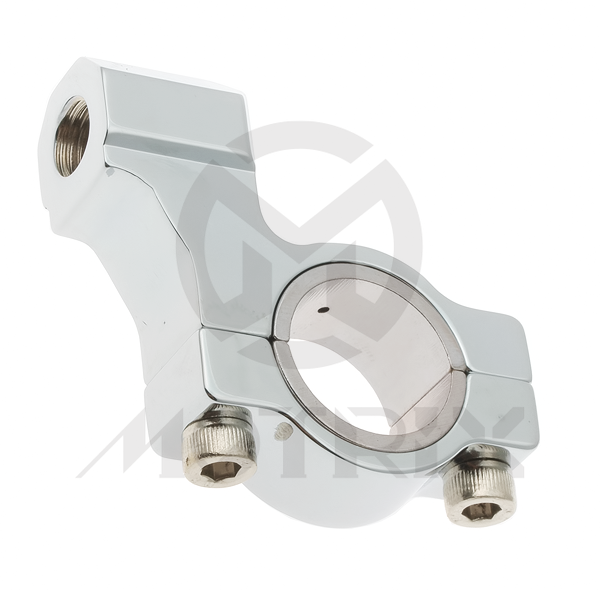 Aluminum CNC mirror bracket 10mm thread. Handlebar mount bracket fits 22.2mm