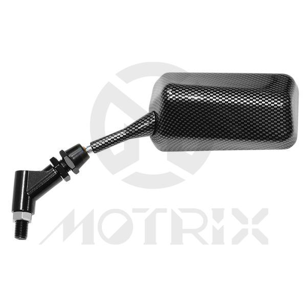 (Pair) Mirror for universal, fashion style carbon look. With 10mm thread