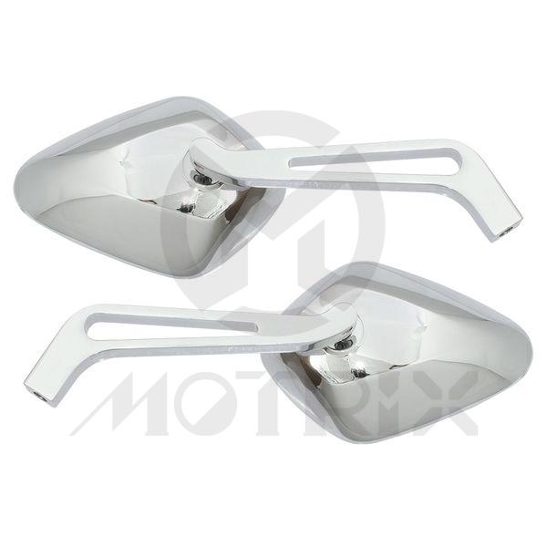 (Pair) Mirror for universal, chrome. With 10mm thread