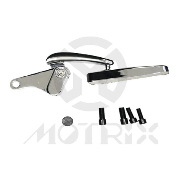 (Pair) Mirror for universal, adjustable mirror chrome with 10mm thread