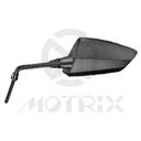 Mirror for universal. Housing : Plastic / Black ; Stay : Steel / Black