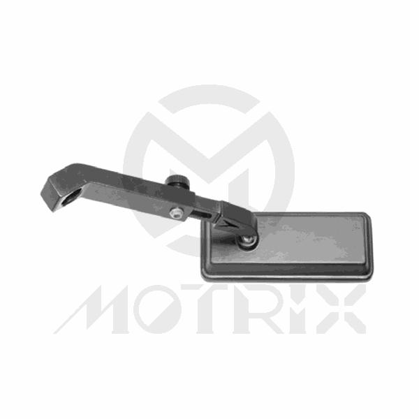 (Pair) Extendable blue mirror/black housing for universal, alloy with 10mm thread