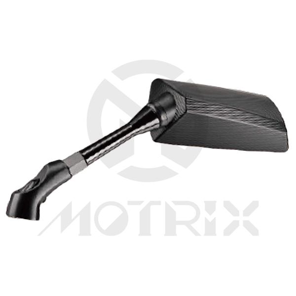 Mirror for universal. Housing : Plastic / Black ; Stay : Aluminum / Black ; Base : Aluminum / Black