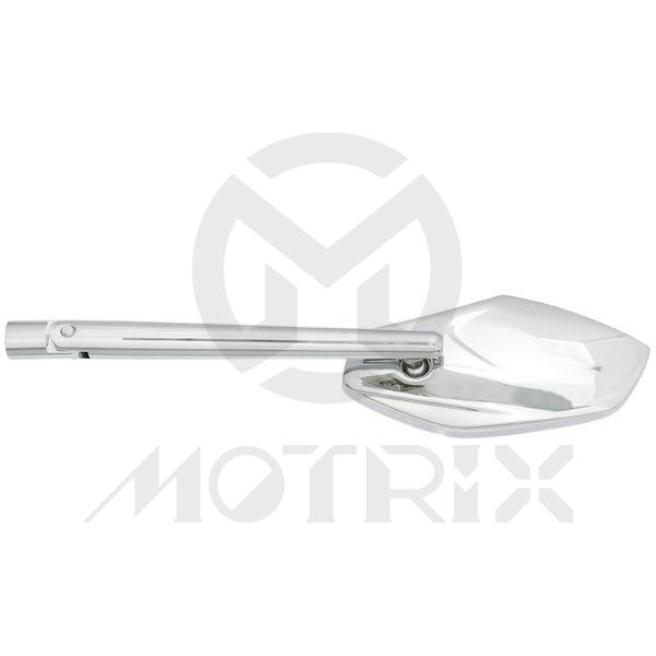 (Pair) Mirror for universal, alloy fold frame, chrome