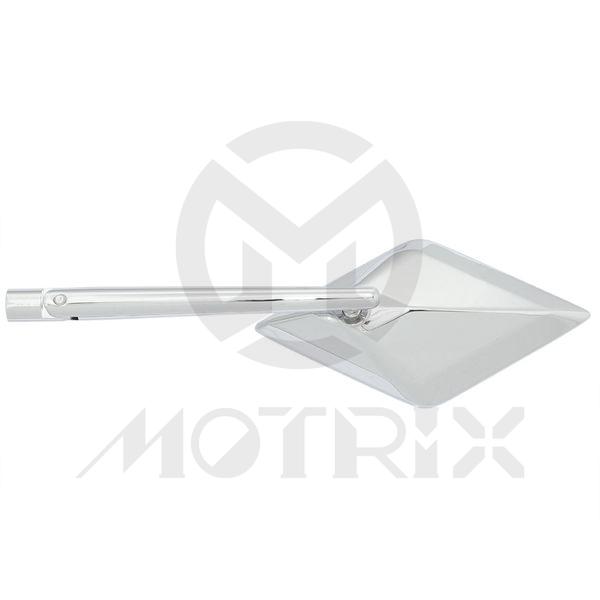 (Pair) Mirror for universal, alloy diamond, chrome