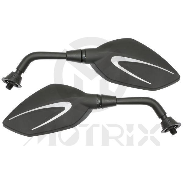 (Pair) Mirror for universal, ABS with 10mm thread