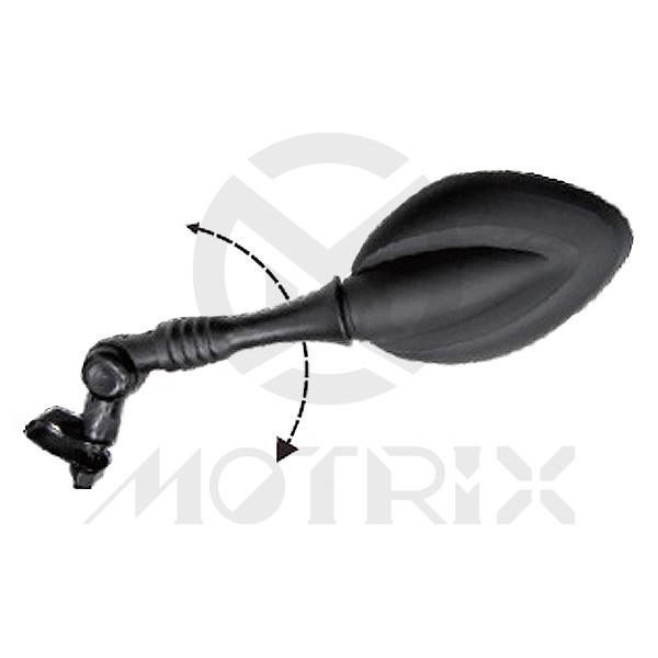 Mirror for universal, oval with clamp 135mm x 87mm