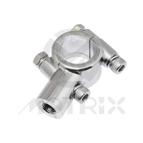 Aluminum CNC mirror bracket 10mm thread. Handlebar mount bracket fits 22.2mm