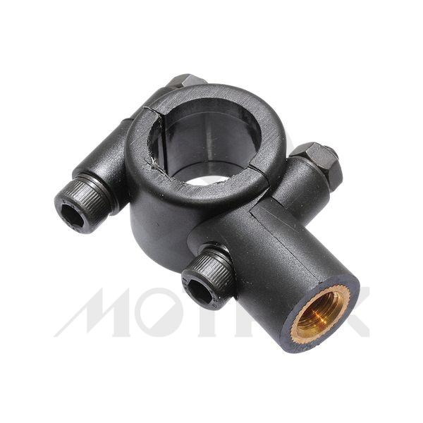 Aluminum CNC mirror bracket 10mm thread. Handlebar mount bracket fits 22.2mm