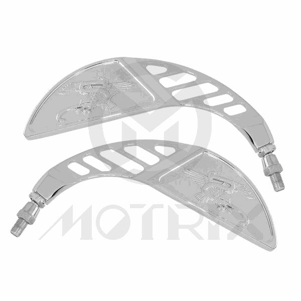 (Pair) Mirror for universal, 10mm thread , chrome