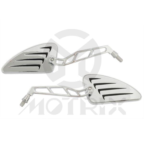 (Pair) Mirror for universal, 10mm thread , chrome