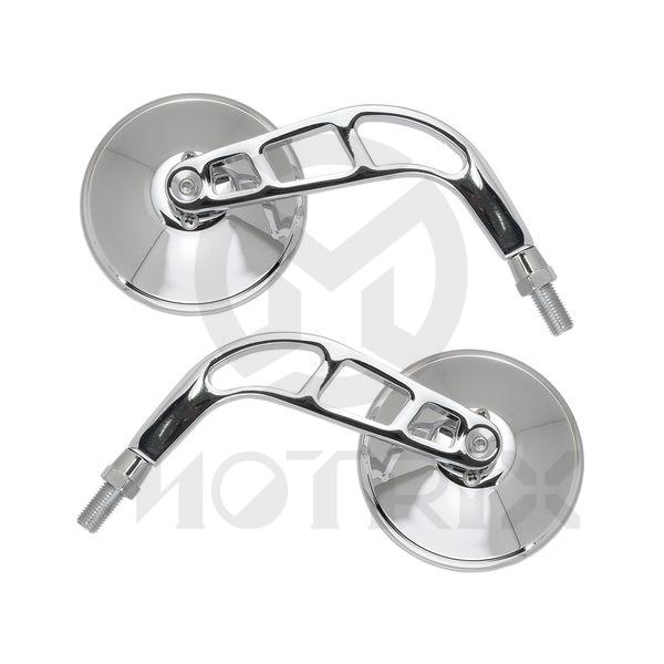 (Pair) Mirror for universal, 10mm thread , chrome