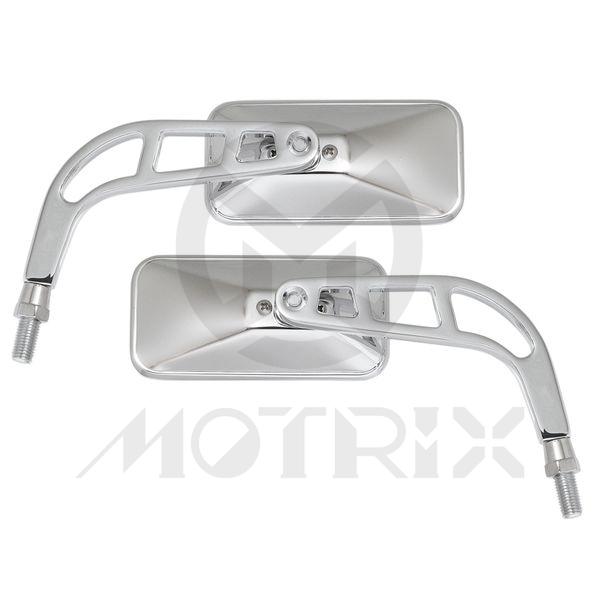 (Pair) Mirror for universal, 10mm thread , chrome