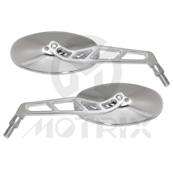 (Pair) Mirror for universal, 10mm thread , chrome