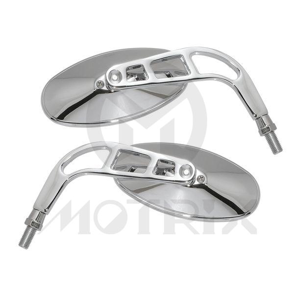 (Pair) Mirror for universal, 10mm thread , chrome
