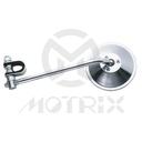 (Pair) Mirror for universal, 3 round head with clamp 10” rod long stem