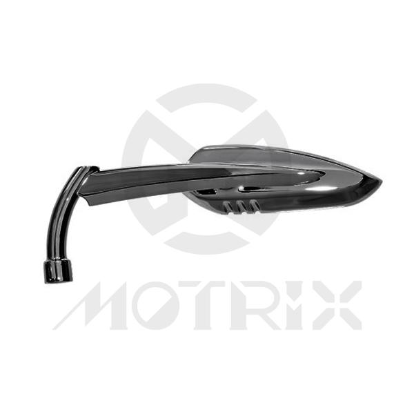(Pair) Mirror for universal, alloy with 10mm thread, black