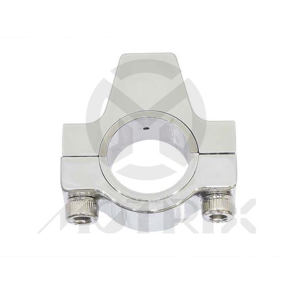 Aluminum CNC mirror bracket 10mm thread. Handlebar mount bracket fits 22.2mm / 25.4mm