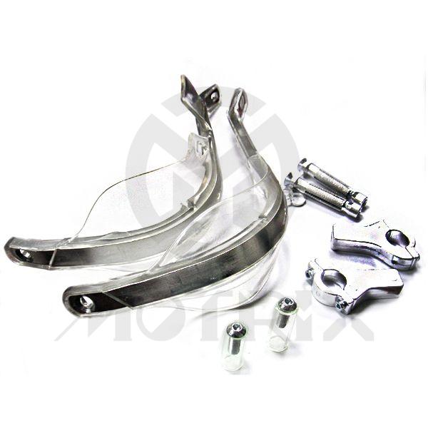 Hand guard plastic alloy clear, fit 22.2mm