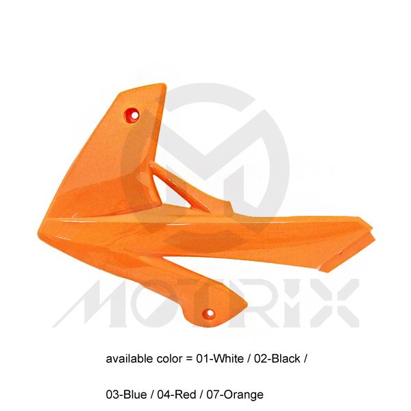 Front side cover (left), orange for RIEJU MRT PRO50, MRT 50, REPLICA