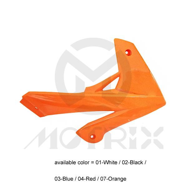 Front side cover (right), orange for RIEJU MRT PRO50, MRT 50, REPLICA