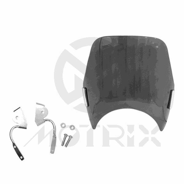 Universal windscreen, width: 270mm, height: 345mm, smoke