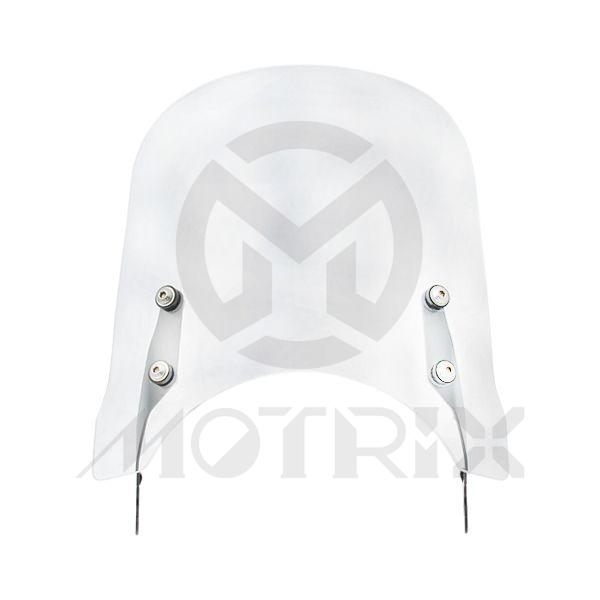 Universal windscreen, with screen bracket black screw:M6xP1.0xL:6mm, clear screen