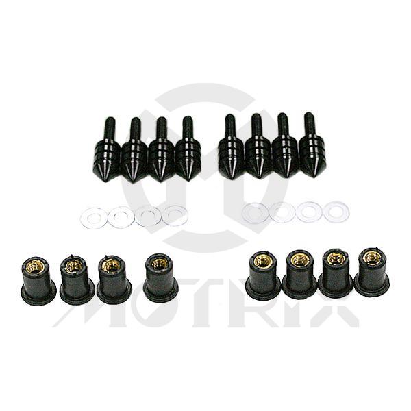Windscreen bolt kit, black